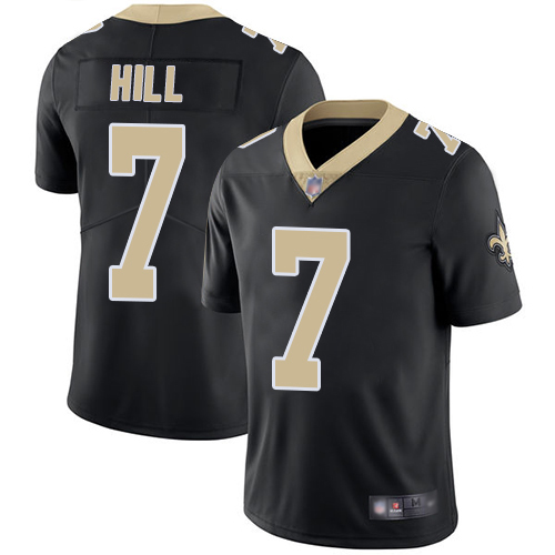 Men New Orleans Saints Limited Black Taysom Hill Home Jersey NFL Football 7 Vapor Untouchable Jersey